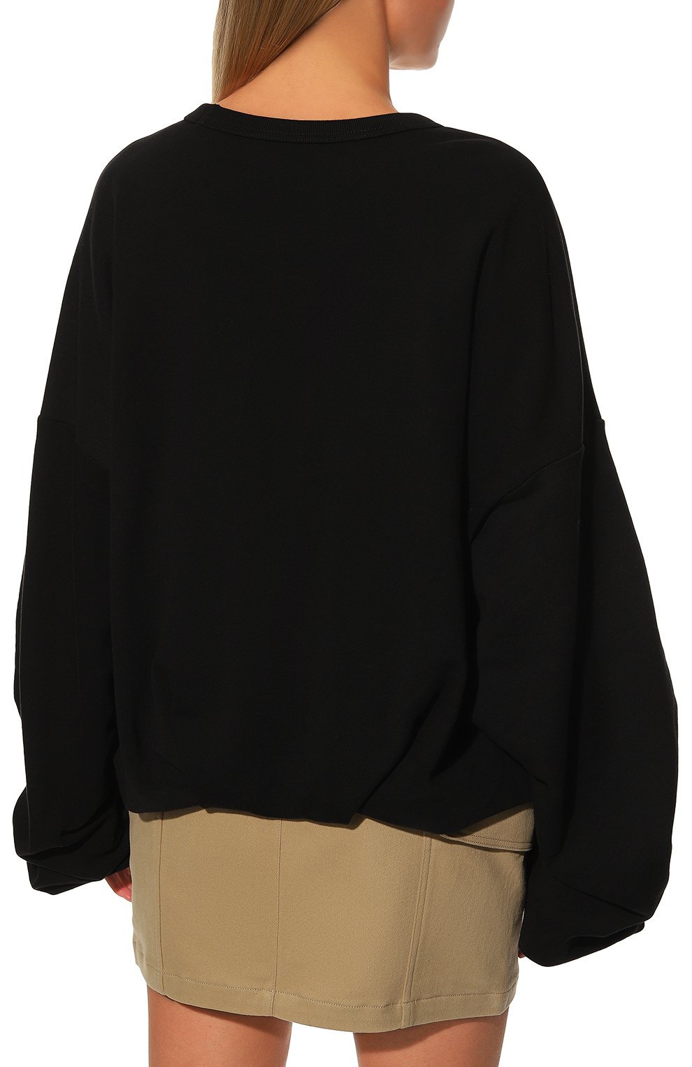 Хлопковый свитшот DRIES VAN NOTEN черного цвета по цене 49200 руб., арт. 222-031131-5611, фото 4 Хлопковый свитшот DRIES VAN NOTEN, арт. 222-031131-5611, фото 4