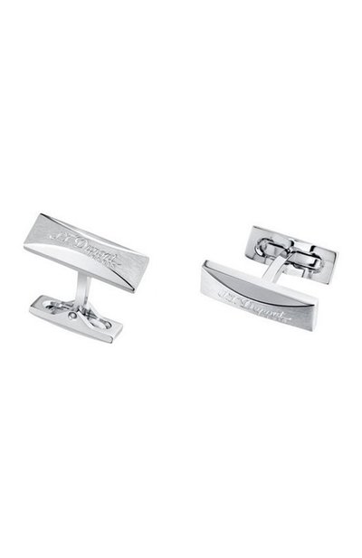 Запонки S.T. DUPONT серебряного цвета по цене 32500 руб., арт. 5781, фото 2 Запонки S.T. DUPONT, арт. 5781, фото 2