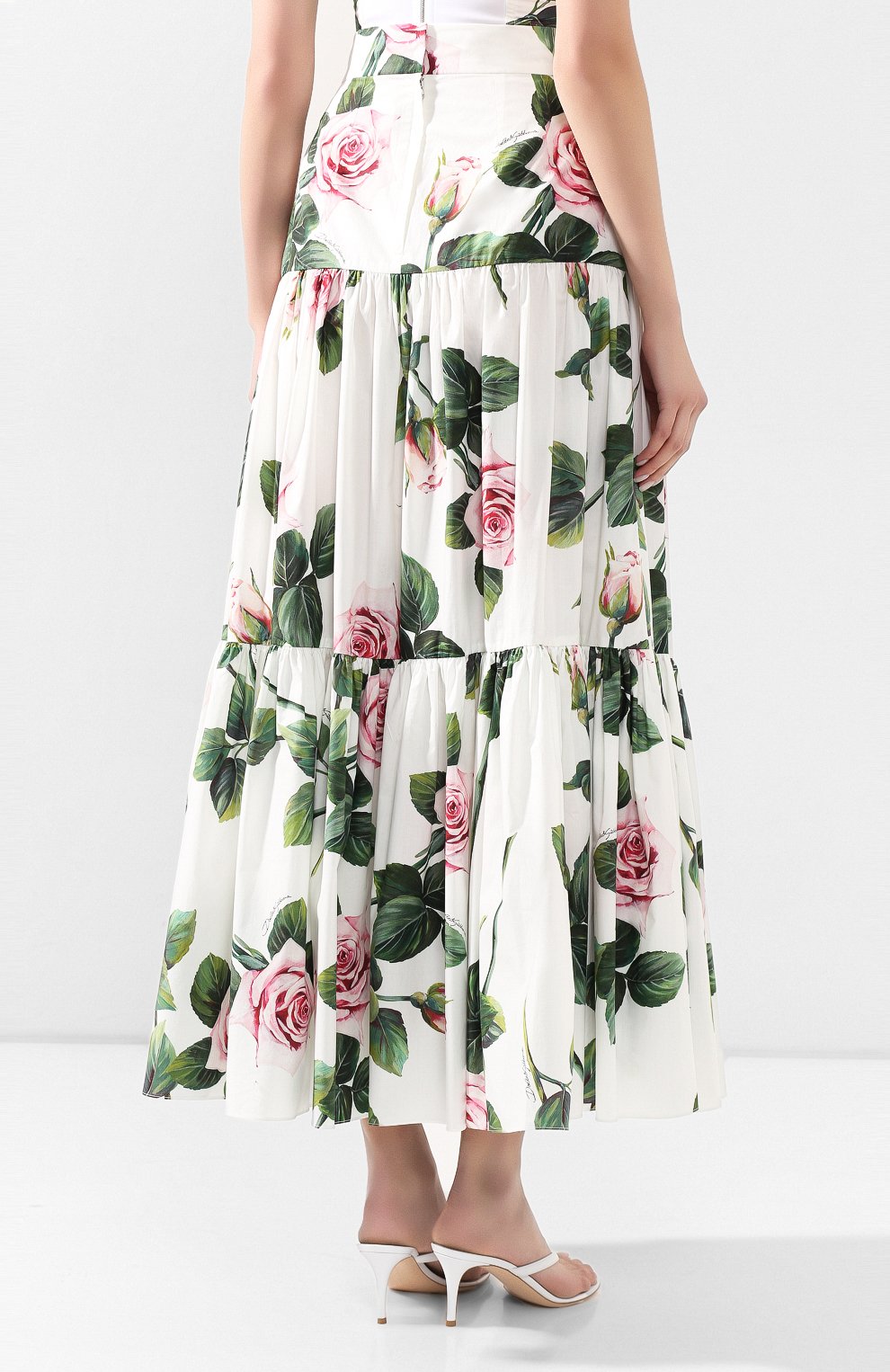 Хлопковая юбка DOLCE & GABBANA, арт. F4A8QT/HS5FZ, фото 4