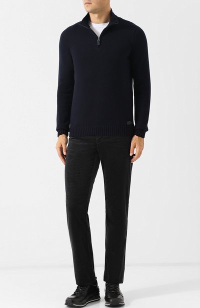 Кашемировый джемпер с воротником стойкой на молнии BRIONI, арт. UMEC0L/07K28, фото 2