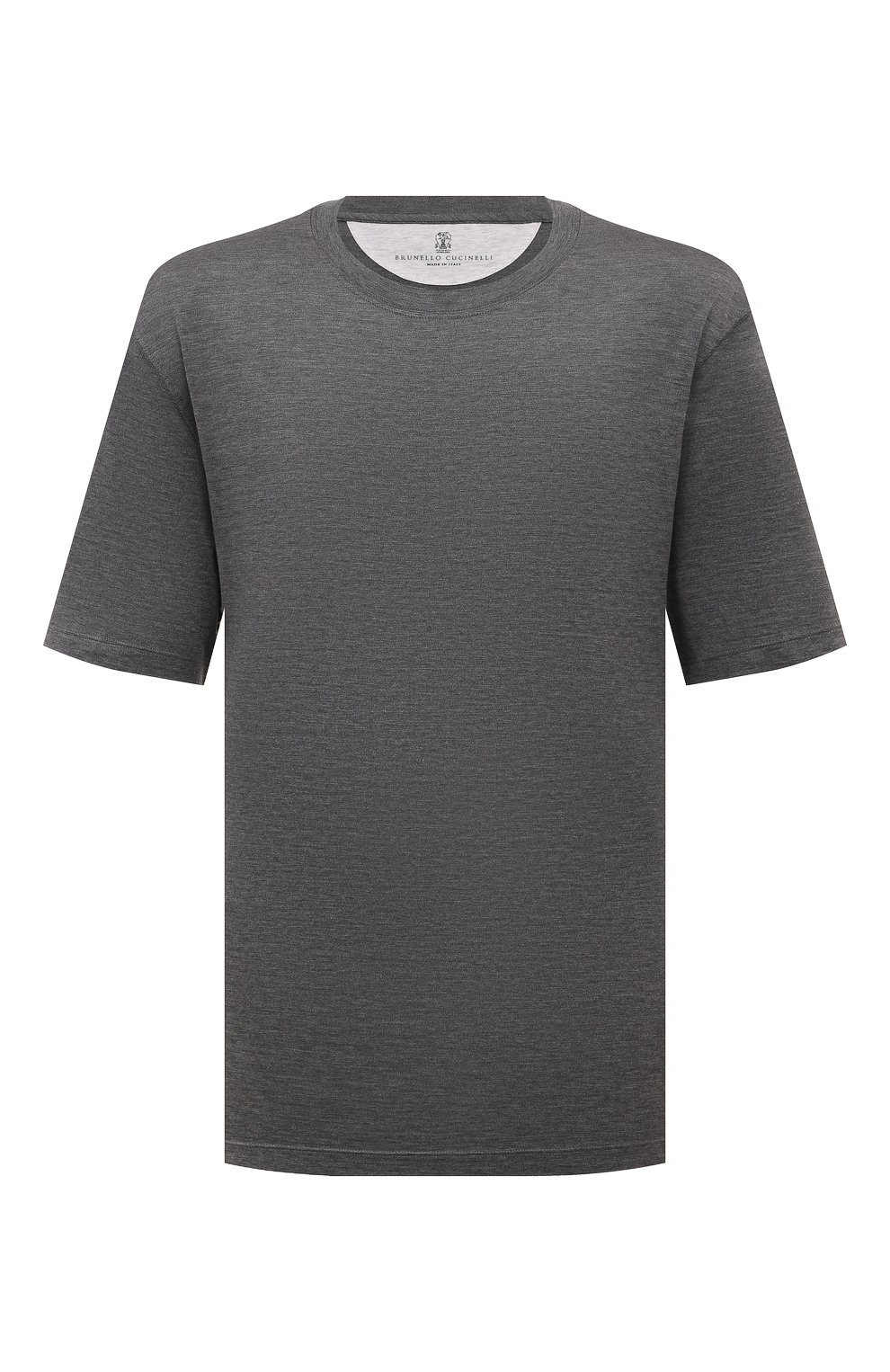 Футболка из шелка и хлопка BRUNELLO CUCINELLI, арт. MH8361308W, фото 1