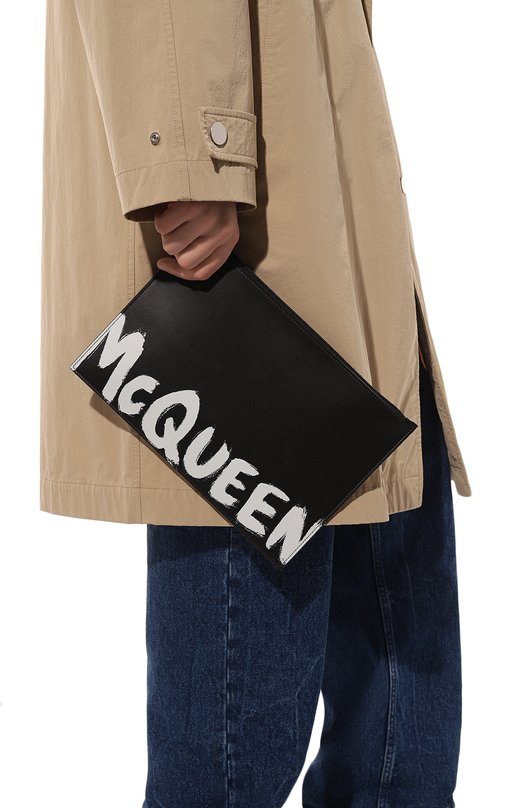 фото Кожаный футляр для документов alexander mcqueen