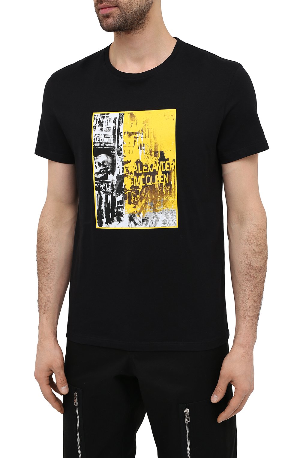 Хлопковая футболка ALEXANDER MCQUEEN, арт. 649877/QQZ57, фото 3