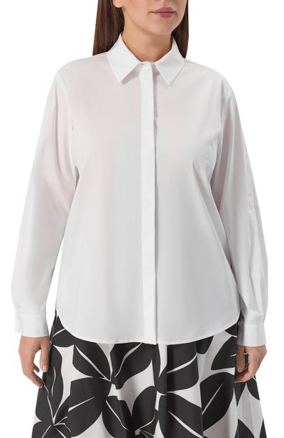 Хлопковая рубашка PERSONA BY MARINA RINALDI, арт. CITRAT0, фото 3