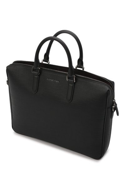 Кожаная сумка для ноутбука ZEGNA черного цвета по цене 120500 руб., арт. C1467J-LHJAK, фото 5 Кожаная сумка для ноутбука ZEGNA, арт. C1467J-LHJAK, фото 5