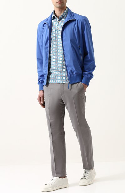 Брюки прямого кроя из смеси хлопка и кашемира ZEGNA, арт. 366F03/77FP12, фото 2