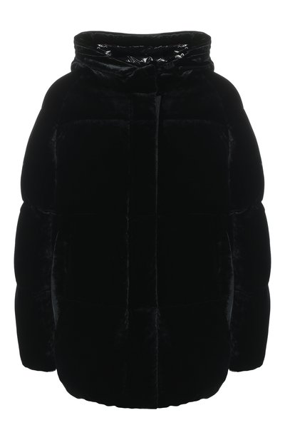 Бархатный пуховик с капюшоном MONCLER, арт. D2-093-46999-00-549SF, фото 1