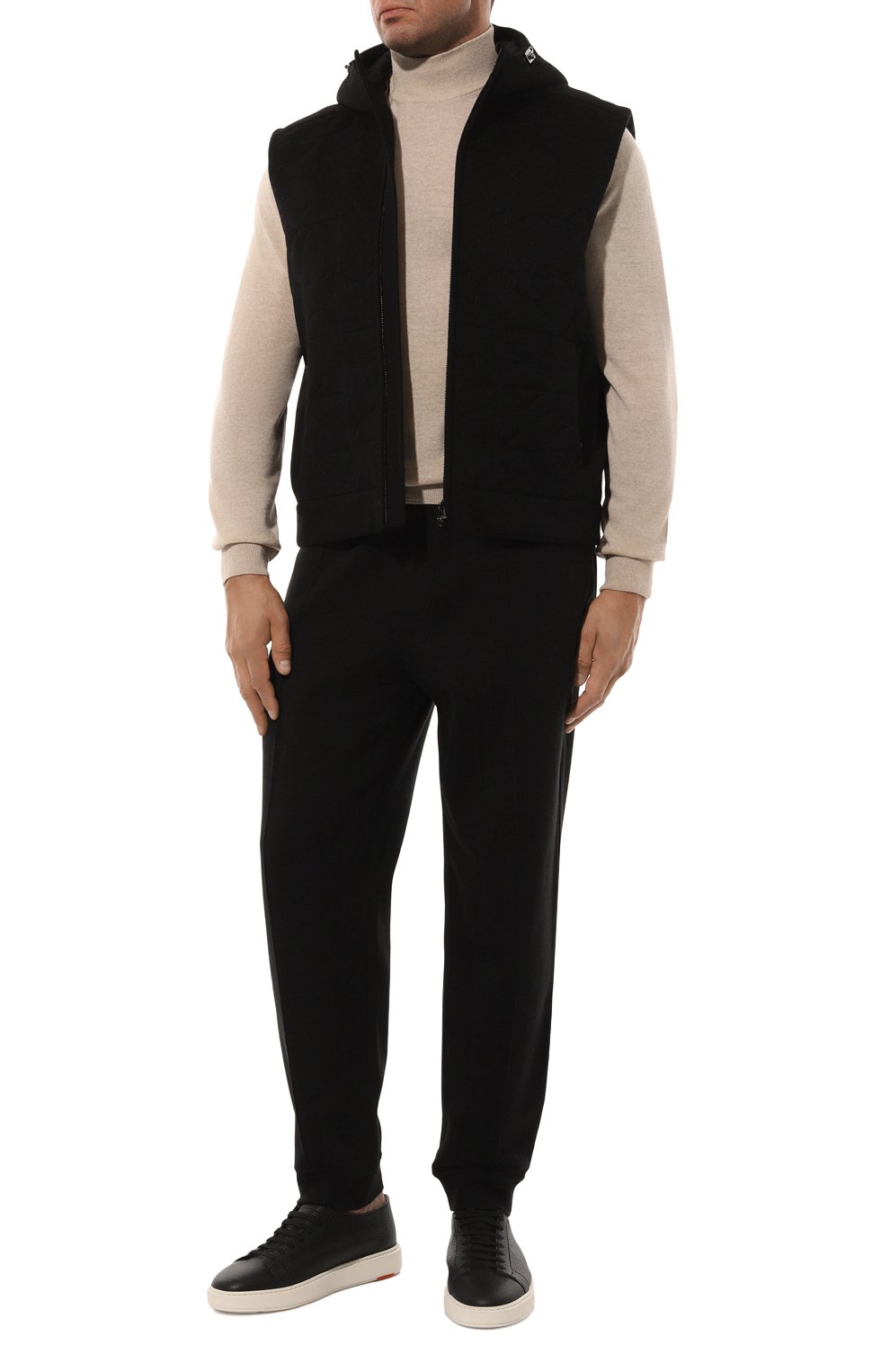 Джоггеры из хлопка и кашемира BRUNELLO CUCINELLI, арт. MM831B2332, фото 2