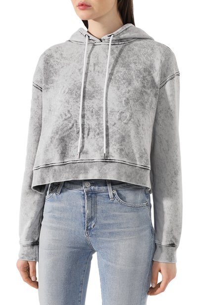 Хлопковое худи STELLA MCCARTNEY светло-серого цвета по цене 97250 руб., арт. 600412/SNW46, фото 3 Хлопковое худи STELLA MCCARTNEY, арт. 600412/SNW46, фото 3