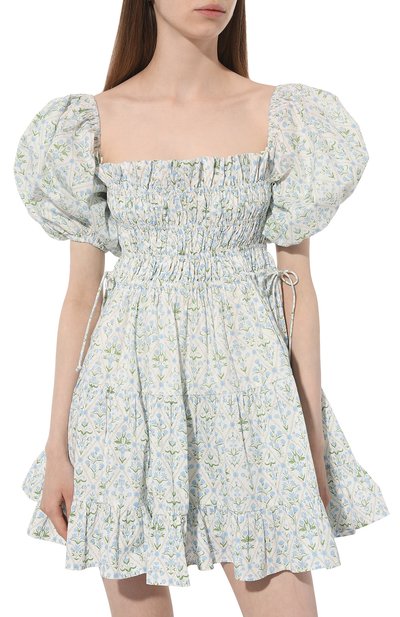 Хлопковое платье PALM NOOSA голубого цвета по цене 38650 руб., арт. KUB DRESS, фото 3 Хлопковое платье PALM NOOSA, арт. KUB DRESS, фото 3