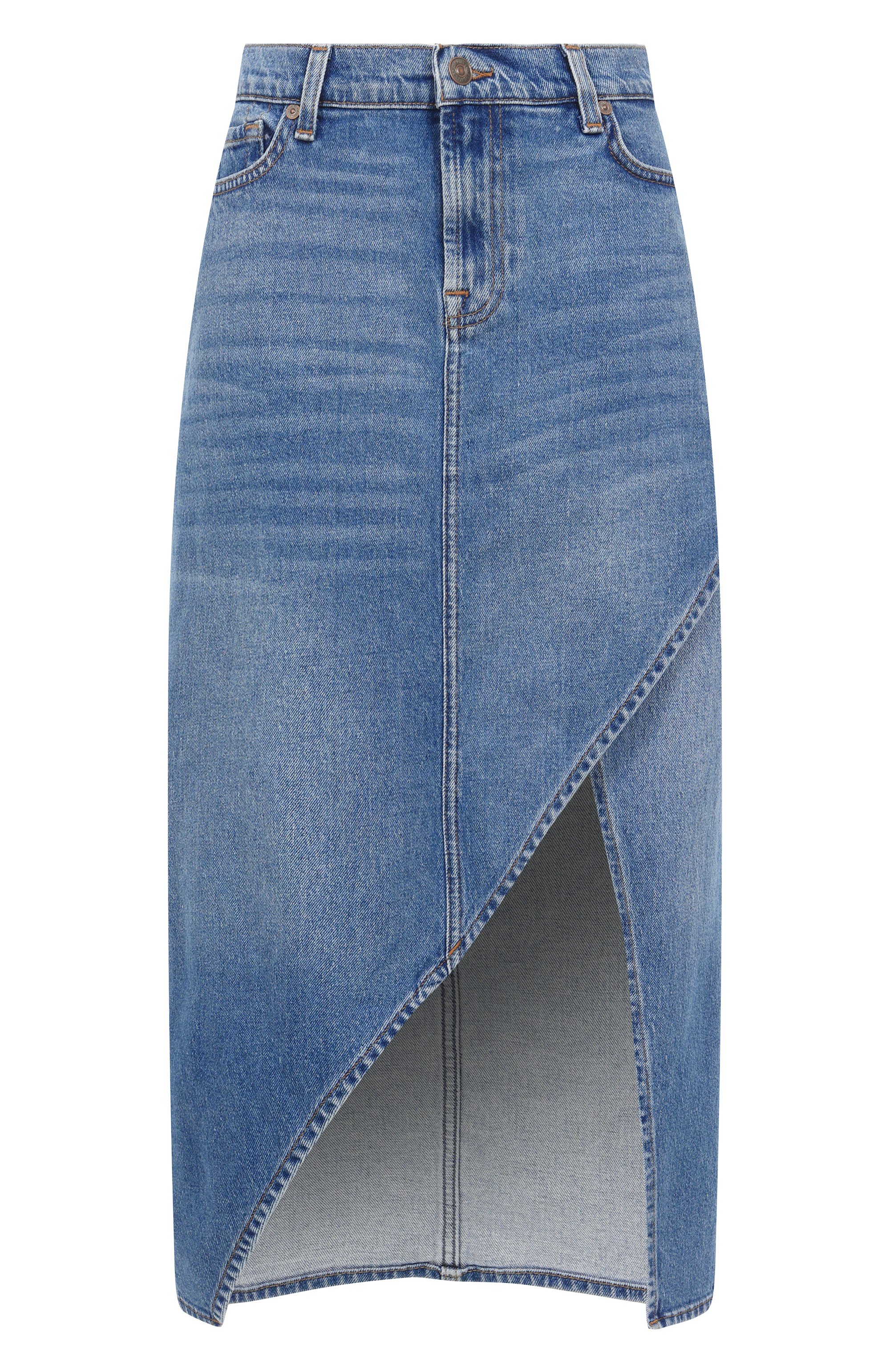 Джинсовая юбка 7 FOR ALL MANKIND, арт. 7U032C10WED, фото 1