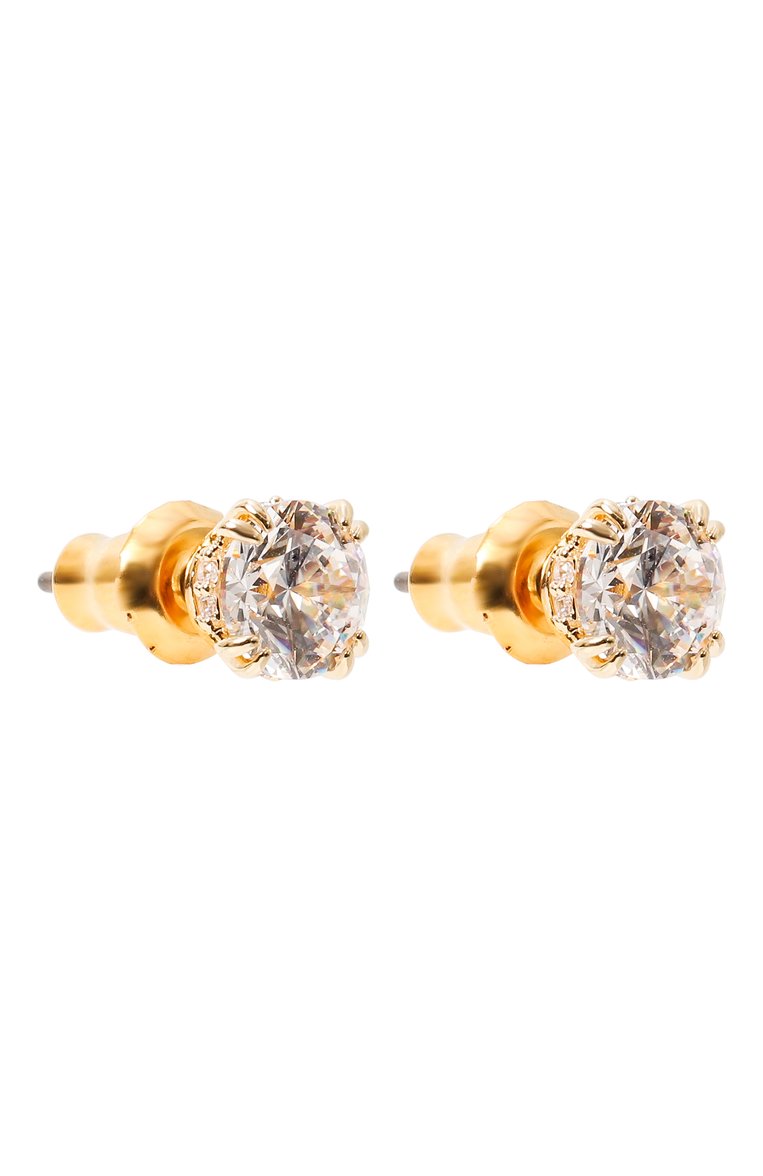 Женские серьги stilla  SWAROVSKI золотого цвета, арт. 5642595 | Фото 3 (Материал: Кристаллы, Металл; Нос: Не проставлено; Автоматизация состава: Проставлено)