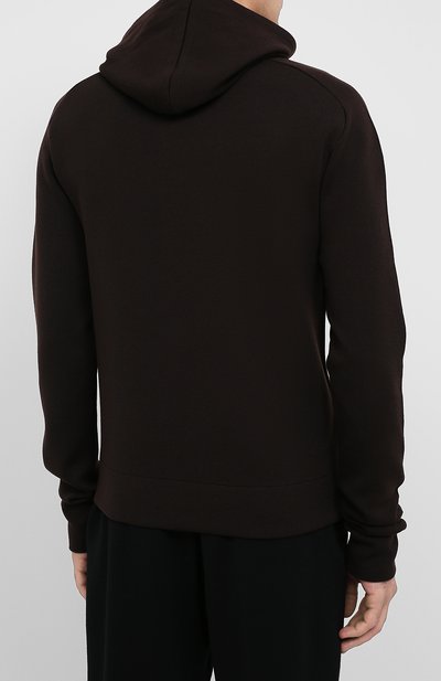 Худи из шерсти и вискозы BOTTEGA VENETA коричневого цвета по цене 150500 руб., арт. 631512/VKWQ0, фото 4 Худи из шерсти и вискозы BOTTEGA VENETA, арт. 631512/VKWQ0, фото 4