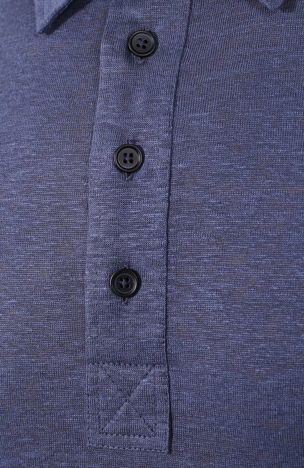 Льняное поло ZEGNA синего цвета по цене 39950 руб., арт. UU564/723, фото 5 Льняное поло ZEGNA, арт. UU564/723, фото 5