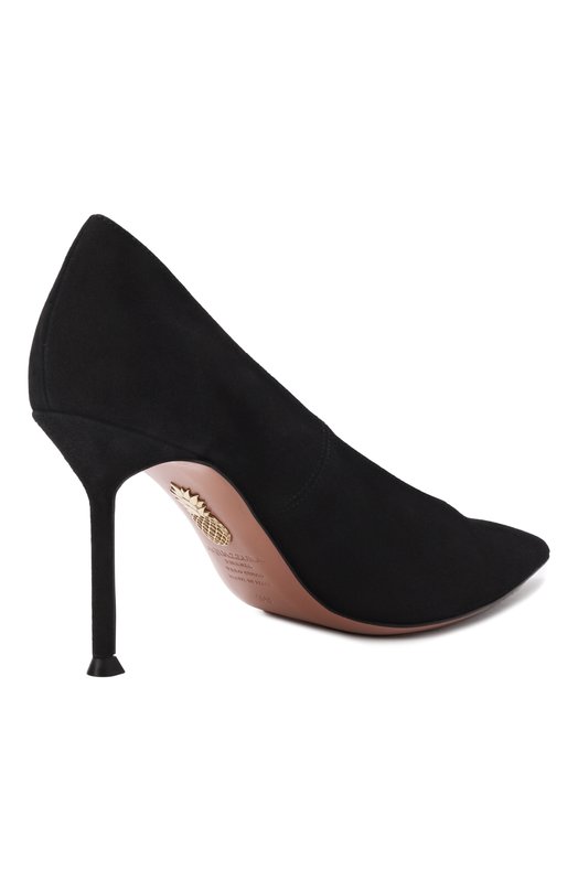 Замшевые туфли Voltaire 85 Aquazzura VTRMIDP0-SUE-000 Чёрный  VTRMIDP0-SUE-000 Фото 5
