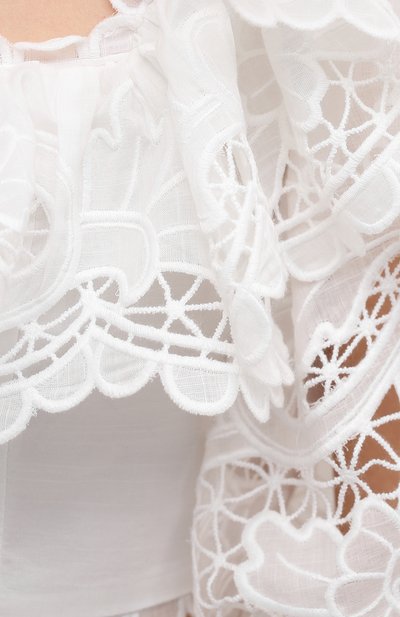 Хлопковый топ ZIMMERMANN, арт. 9840TLLU, фото 5