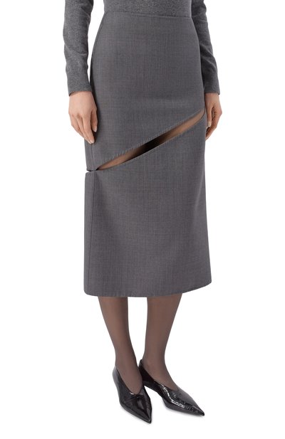 Шерстяная юбка JIL SANDER, арт. J03MA0305/J40327, фото 3