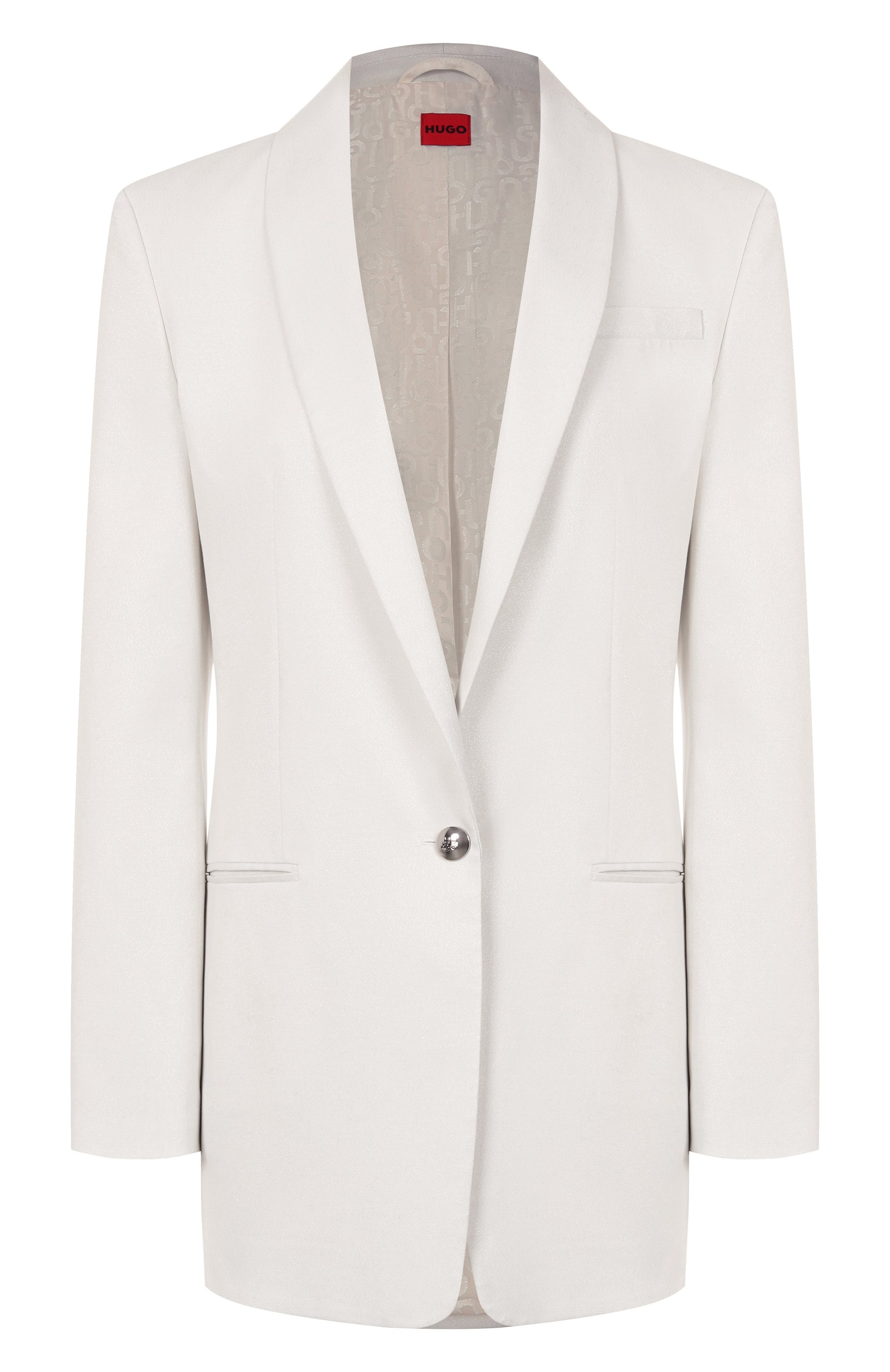 Жакет HUGO белого цвета по цене 44800 руб., арт. 50537759, фото 1 Жакет HUGO, арт. 50537759, фото 1