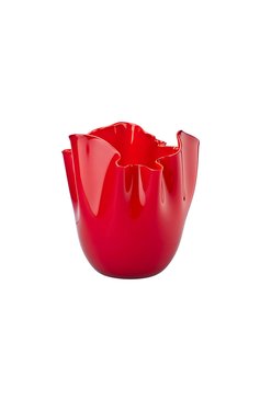 Ваза fazzoletto VENINI красного цвета, арт. F037000400000J0 | Фото 1 (Нос: Не проставлено; Региональные ограничения белый список (Axapta Mercury): Не проставлено; Коллекция: Fazzoletto; Ограничения доставки: fragile-2)