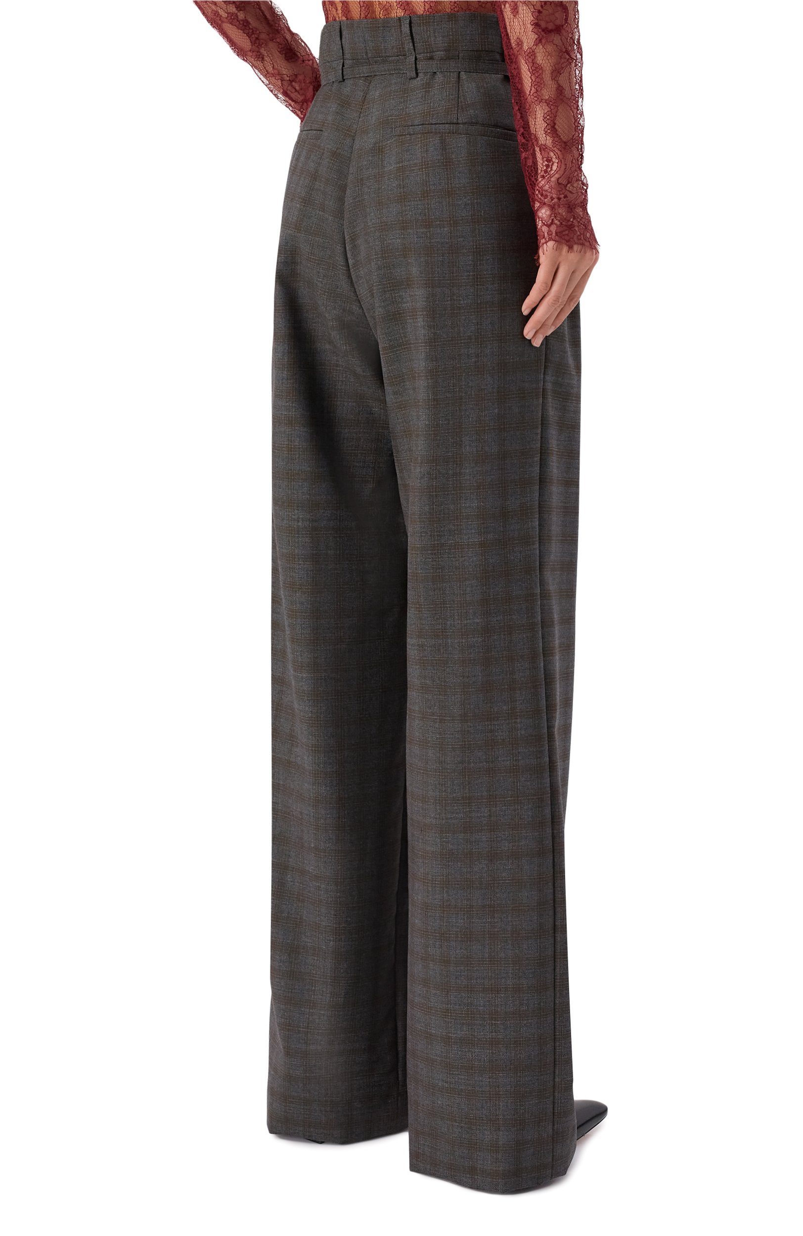 Шерстяные брюки DRIES VAN NOTEN серого цвета по цене 121000 руб., арт. 262-130906/4264, фото 4 Шерстяные брюки DRIES VAN NOTEN, арт. 262-130906/4264, фото 4