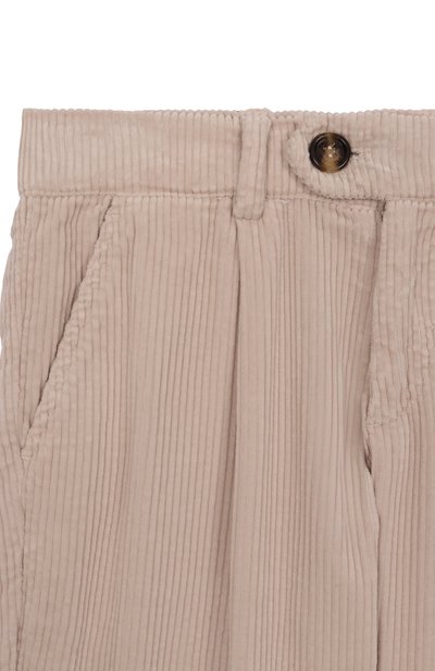 Вельветовые брюки BRUNELLO CUCINELLI бежевого цвета по цене 49950 руб., арт. B280UP100A, фото 3 Вельветовые брюки BRUNELLO CUCINELLI, арт. B280UP100A, фото 3