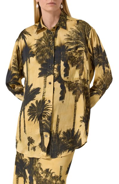 Рубашка ERIKA CAVALLINI желтого цвета по цене 57100 руб., арт. P5ST33, фото 3 Рубашка ERIKA CAVALLINI, арт. P5ST33, фото 3