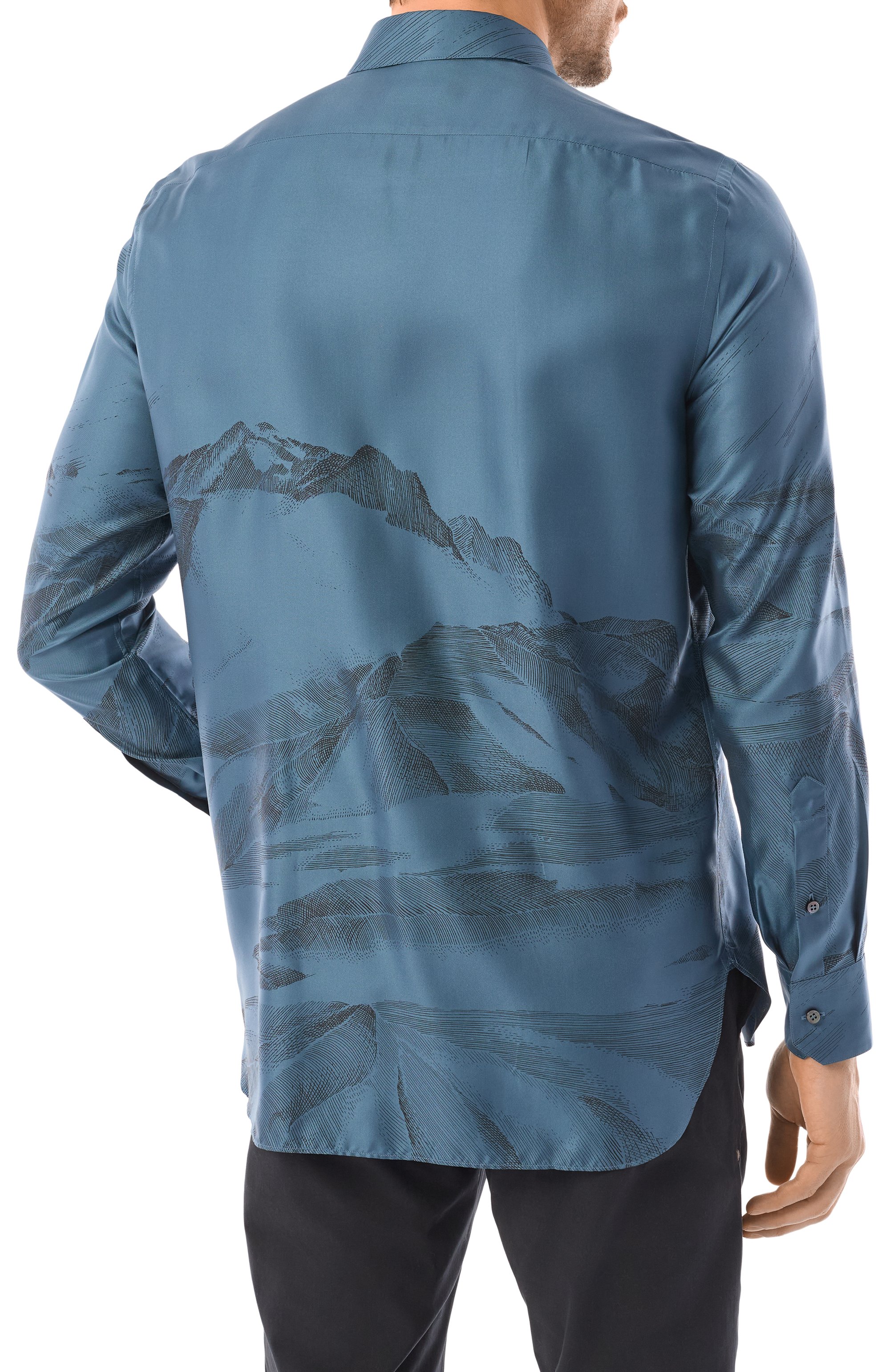 Шелковая рубашка ZILLI, арт. SP0I01M060024908F, фото 4