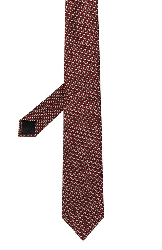 Шелковый галстук Zegna 1P8/Z8D84TA8 Бордовый  1P8/Z8D84TA8 Фото 3