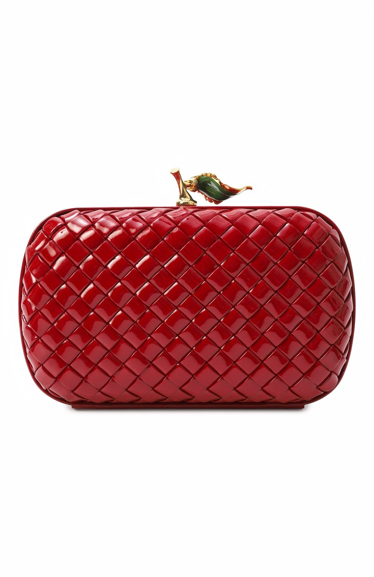 Женский клатч knot BOTTEGA VENETA красного цвета, арт. 815427/V51N1 | Фото 6 (Материал: Натуральная кожа; Размер: mini; Женское Кросс-КТ: Клатч-клатчи, Вечерняя сумка; Автоматизация состава: Проставлено; Автоматизация ТО: Проставлено)