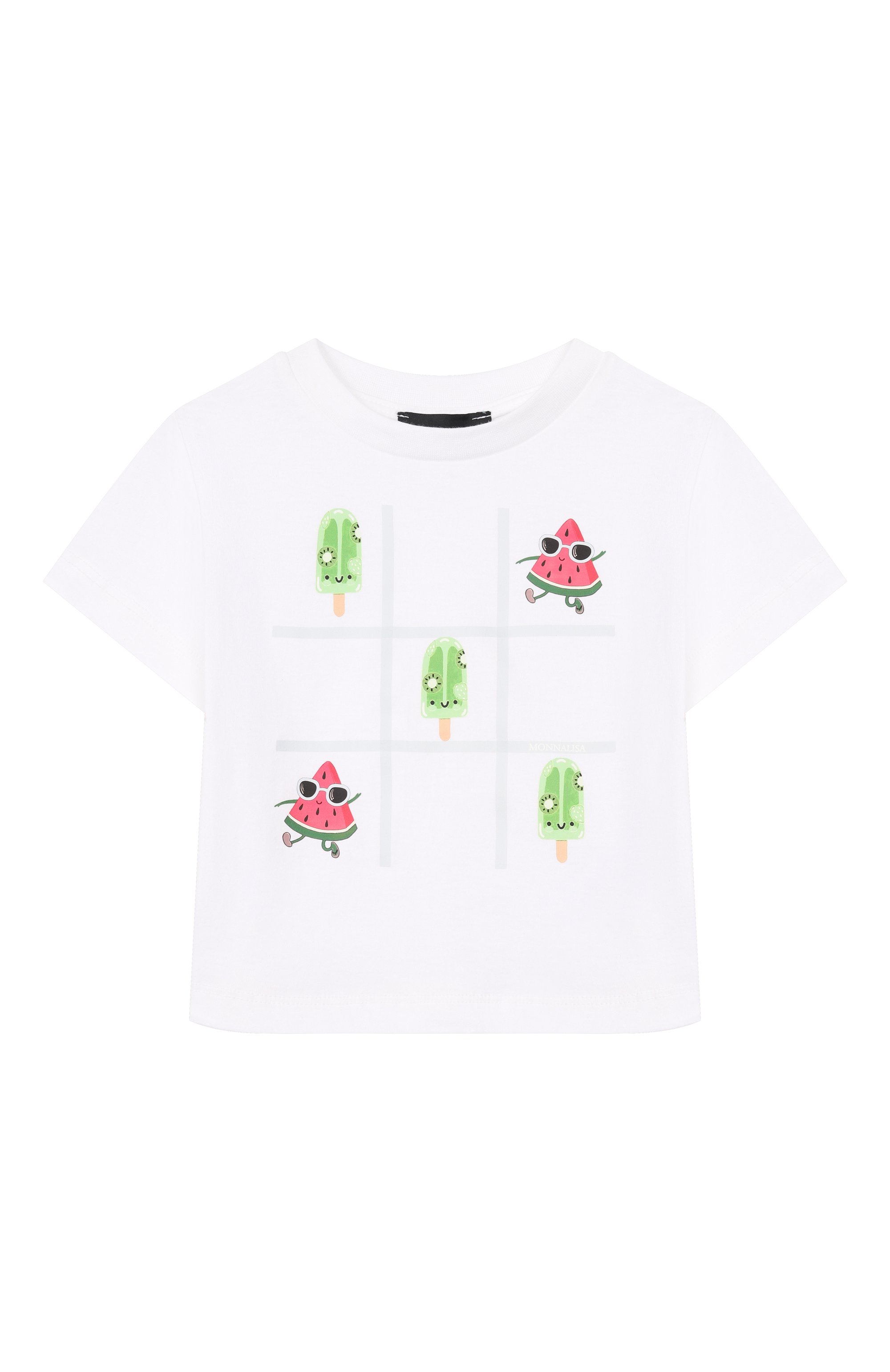 Хлопковая футболка MONNALISA, арт. 28G607, фото 1