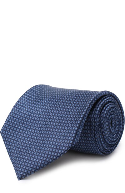 Мужской шелковый галстук с узором CORNELIANI, арт. 81U302-8120369/00