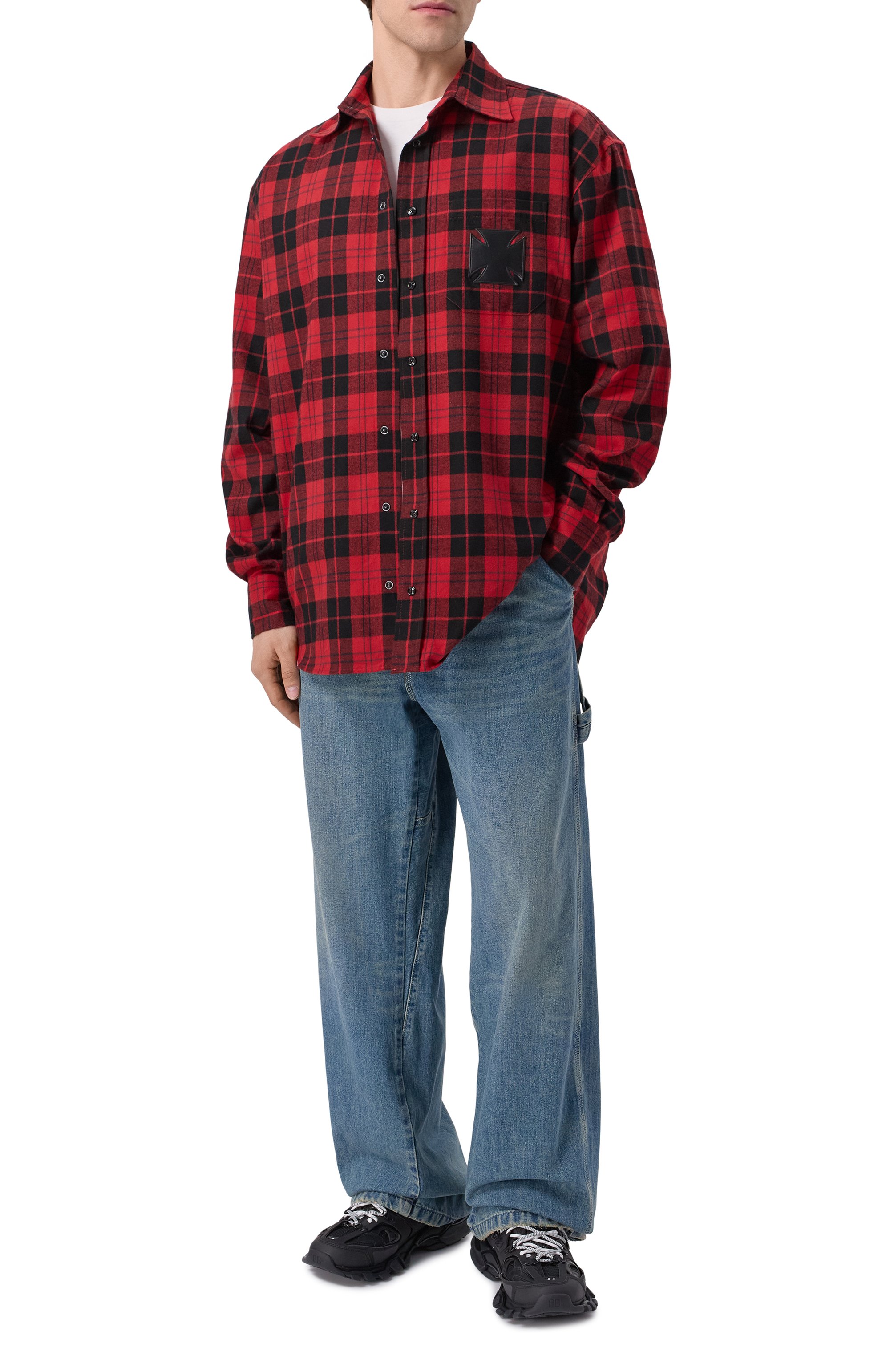 Хлопковая рубашка VETEMENTS, арт. ME76FS056BR/26220 FLANNEL, фото 2