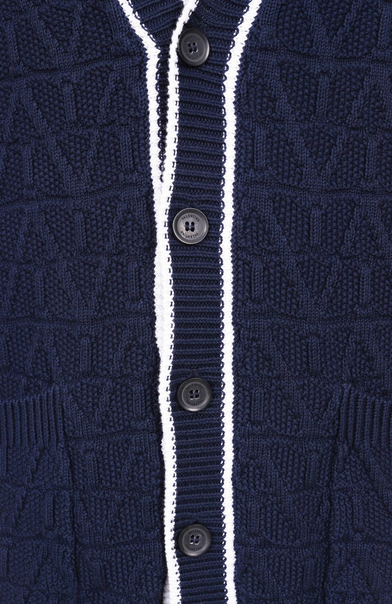 Хлопковый кардиган VALENTINO, арт. 5V3KA03XACD, фото 6