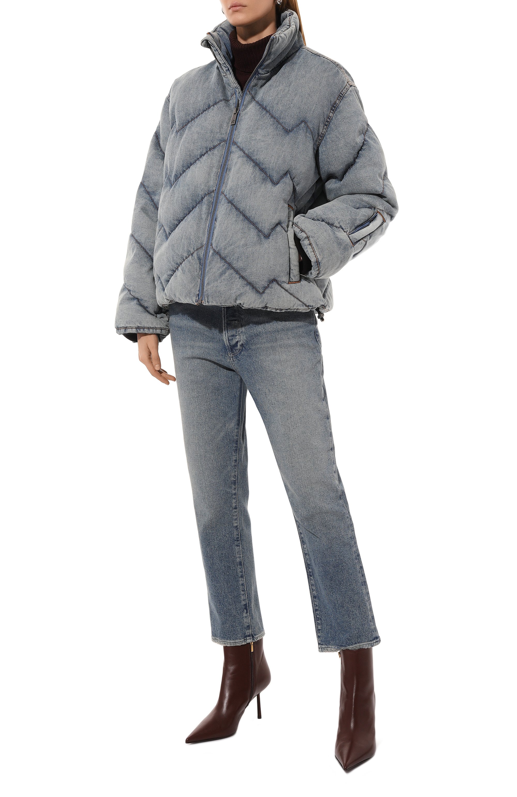 Джинсовый пуховик PERFECT MOMENT, арт. W3001064/DENIM PUFFER JACKET, фото 2