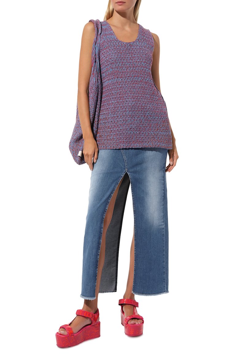 Текстильные босоножки VERSACE JEANS COUTURE, арт. 74VA3S09/ZS366, фото 1