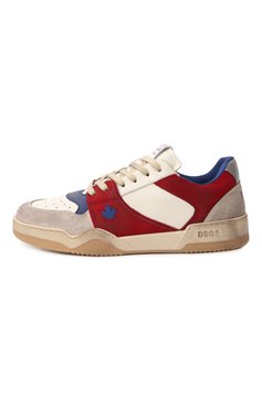 Мужские кожаные кеды spiker DSQUARED2 разноцветного цвета, арт. SNM0315/09708189 | Фото 4 (Подошва: Массивная; Драгоценные камни: Проставлено; Материал сплава: Проставлено; Материал внешний: Натуральная кожа; Материал внутренний: Текстиль; Кросс-КТ: Низкие; Материал утеплителя: Без утеплителя; Стили: Классический)