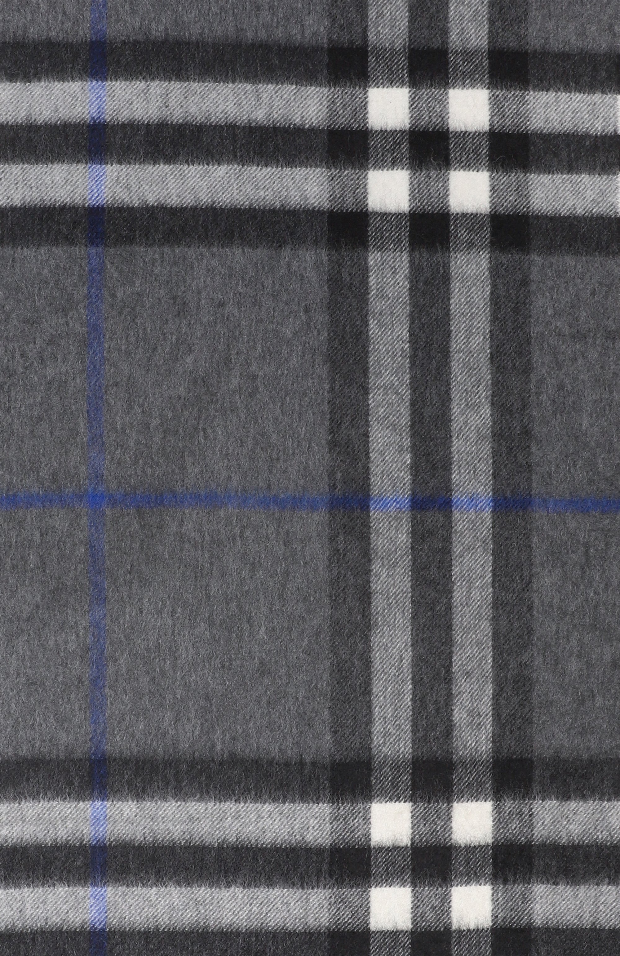 Кашемировый шарф BURBERRY темно-серого цвета по цене 75450 руб., арт. 8112642, фото 5 Кашемировый шарф BURBERRY, арт. 8112642, фото 5