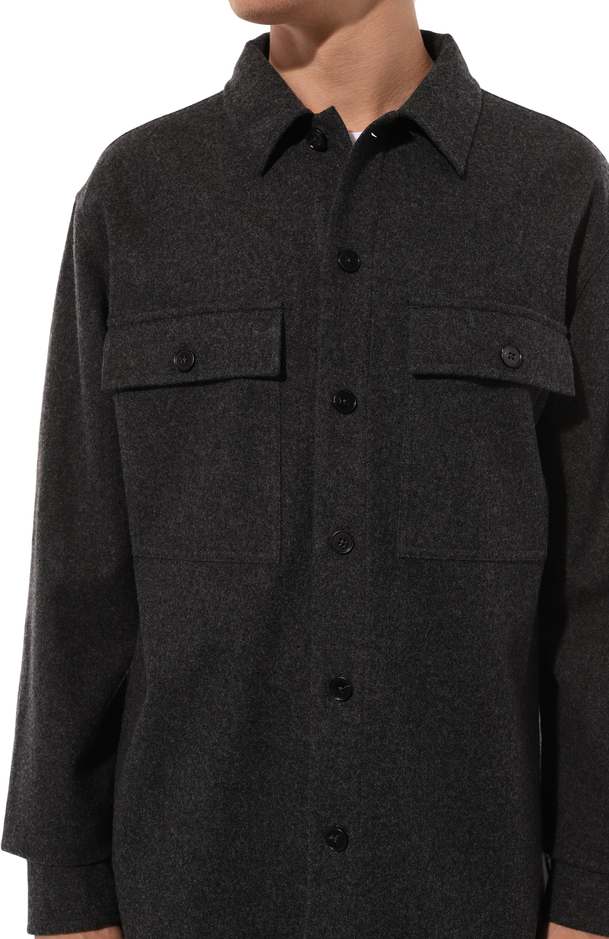 Шерстяная куртка-рубашка JIL SANDER, арт. J47DL0131/J40182, фото 5