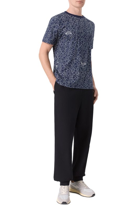 Хлопковая футболка Moschino A0703/9311 Синий  A0703/9311 Фото 2