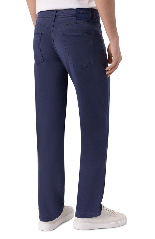 Брюки из лиоцелла Kiton UPNJS1K0606F19 Синий  UPNJS1K0606F19 Фото 4