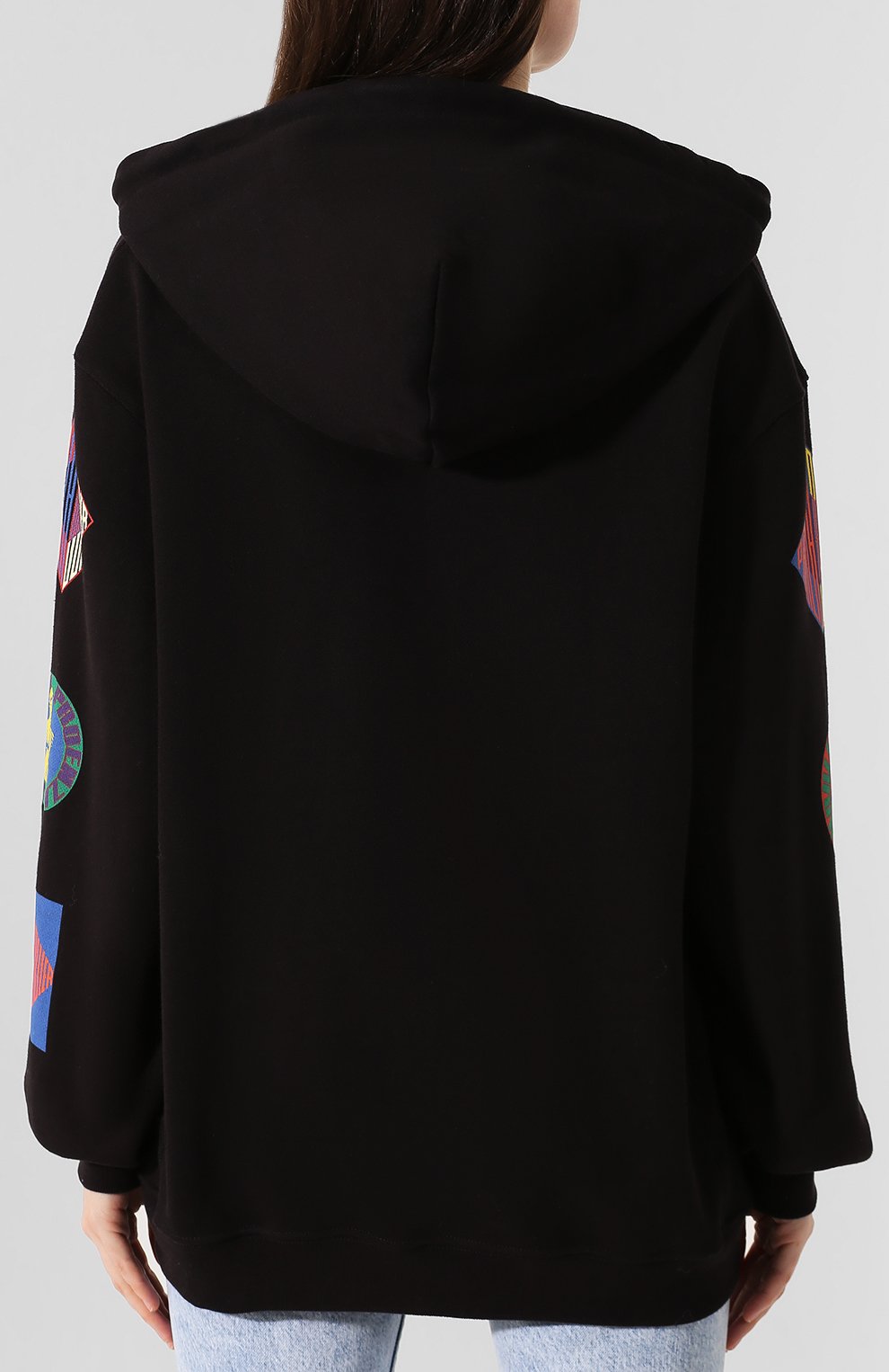 Хлопковое худи PROENZA SCHOULER черного цвета по цене 25650 руб., арт. WL1934097-JCP109, фото 4 Хлопковое худи PROENZA SCHOULER, арт. WL1934097-JCP109, фото 4