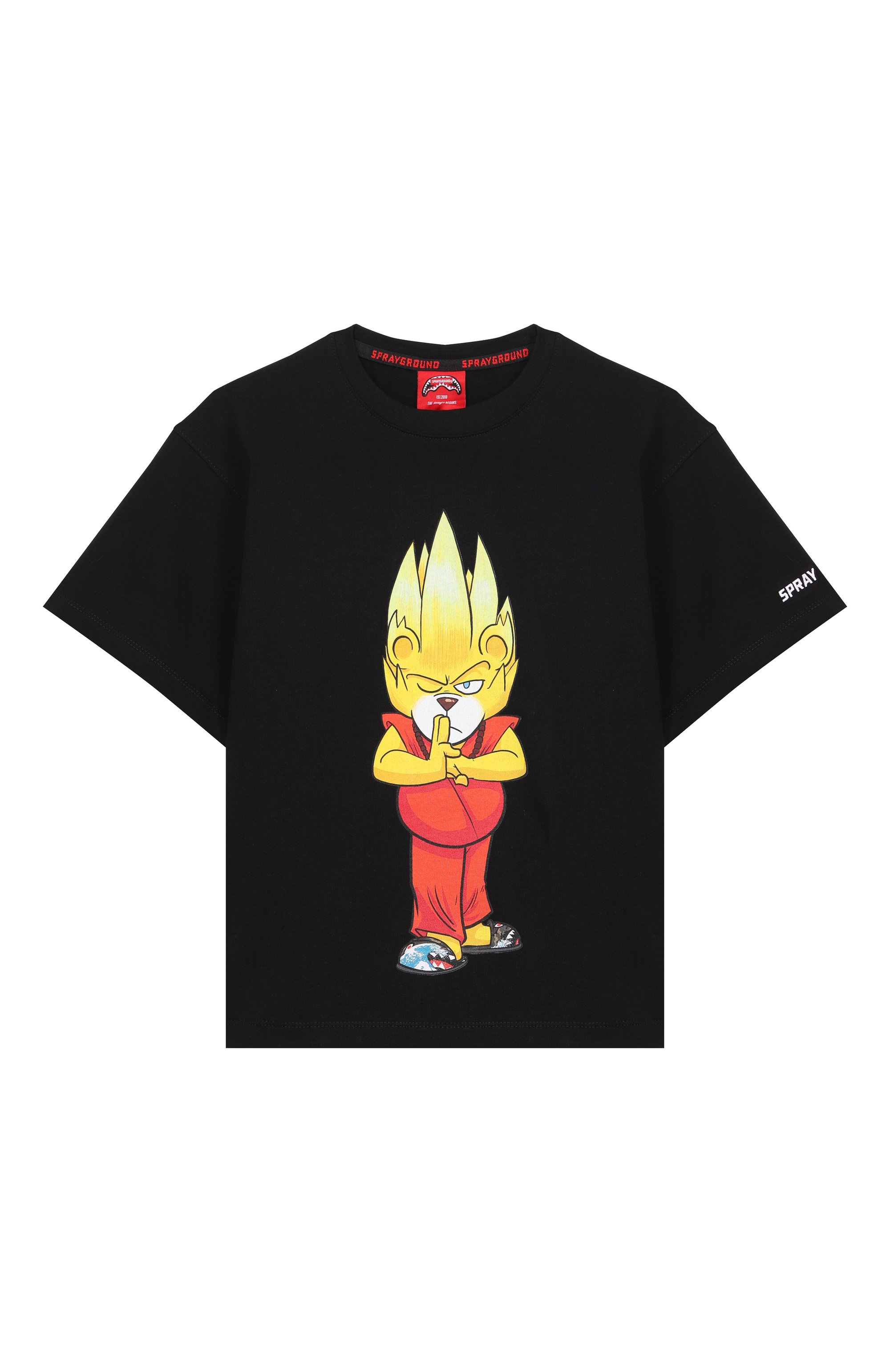 Хлопковая футболка SPRAYGROUND, арт. SPY1377BLK_001, фото 1