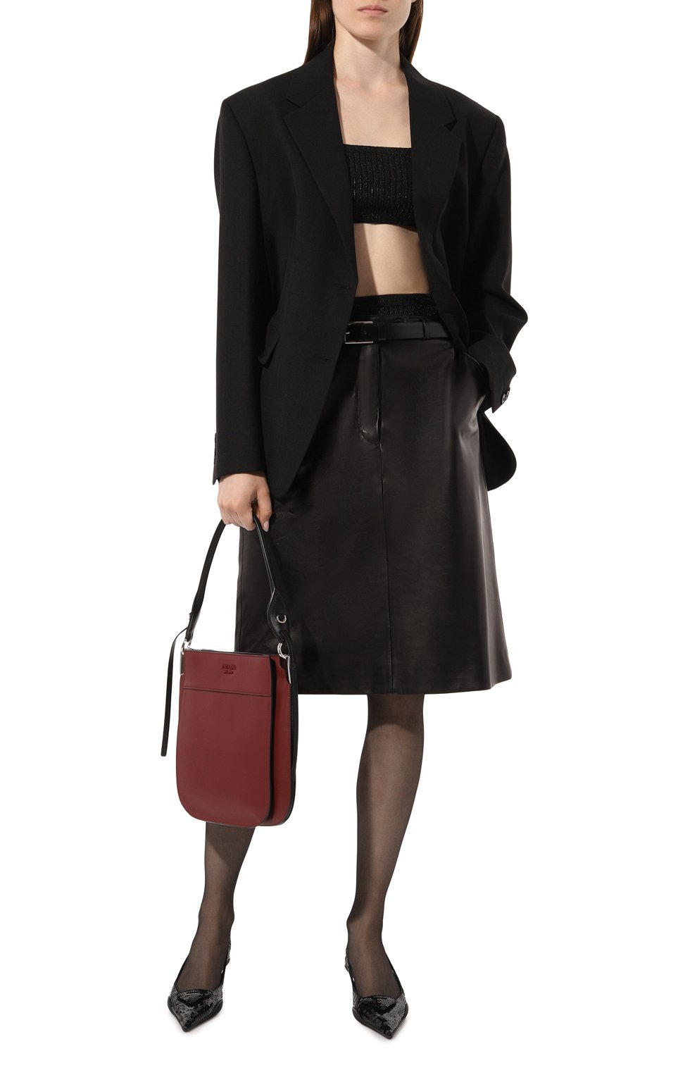 Сумка margit hobo PRADA, арт. 1BC076-2AIX-F0Y56-OON, фото 7