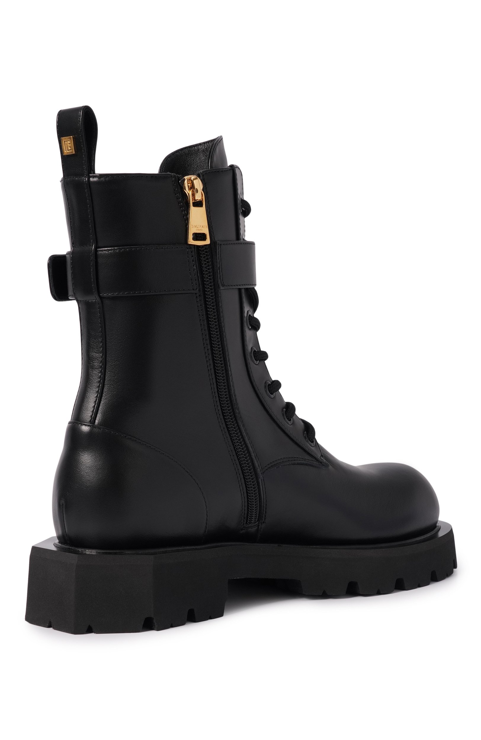 Кожаные ботинки ranger anthem BALMAIN черного цвета по цене 151500 руб., арт. HN1TC292/LVIT, фото 5 Кожаные ботинки ranger anthem BALMAIN, арт. HN1TC292/LVIT, фото 5