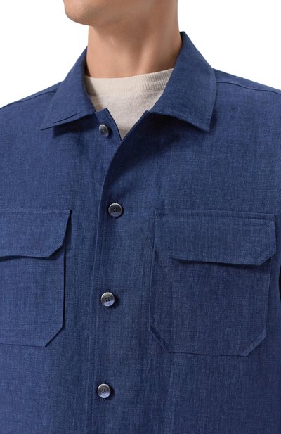 Льняная рубашка CAPOBIANCO, арт. 20M515.LL00._001, фото 5