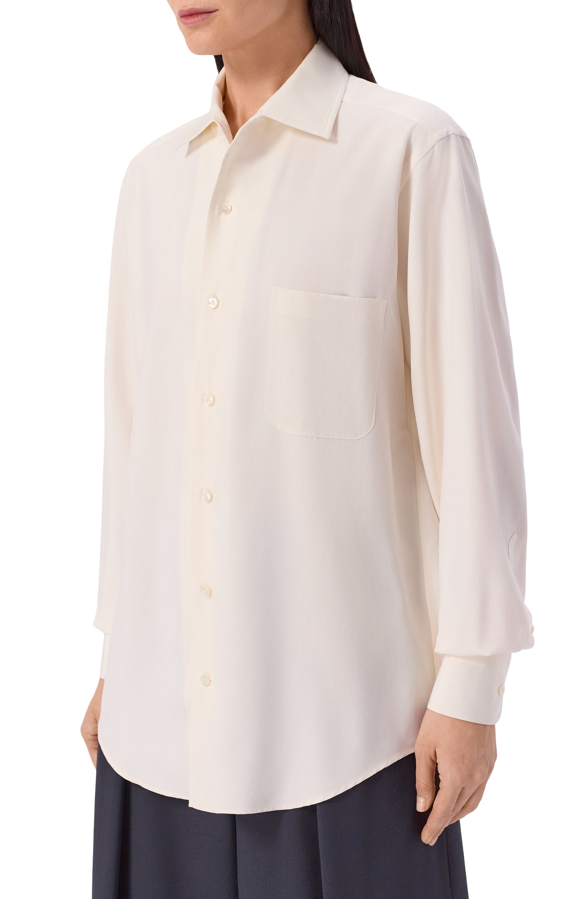 Шелковая рубашка LORO PIANA, арт. FA00500, фото 3