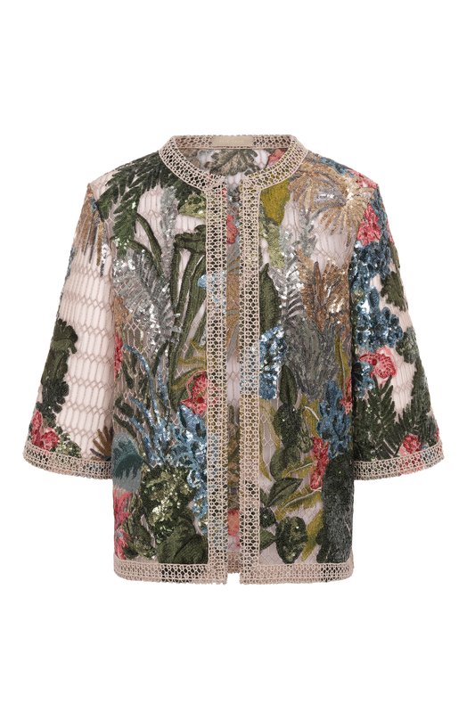 Жакет с отделкой пайетками Elie Saab J0133PS25/YA036 Разноцветный J0133PS25/YA036