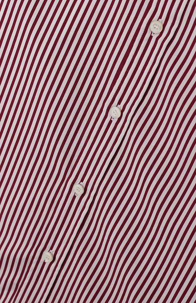 Хлопковая рубашка BRUNELLO CUCINELLI бордового цвета по цене 39650 руб., арт. BN6003008B, фото 3 Хлопковая рубашка BRUNELLO CUCINELLI, арт. BN6003008B, фото 3