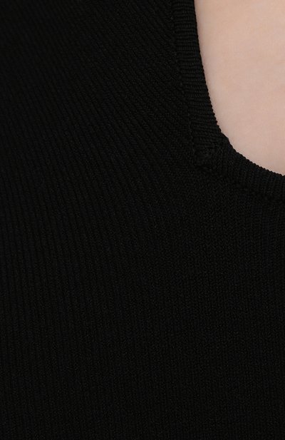 Платье из вискозы NANUSHKA черного цвета по цене 51400 руб., арт. SHANI_BLACK_FLUFFY KNIT, фото 5 Платье из вискозы NANUSHKA, арт. SHANI_BLACK_FLUFFY KNIT, фото 5