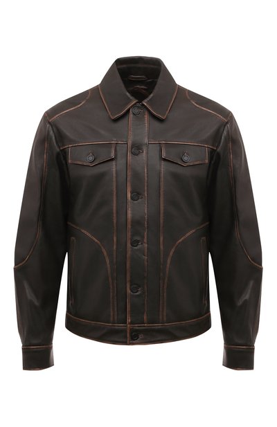 Кожаная куртка-рубашка TRUSSARDI, арт. 52S00918-2P000321, фото 1